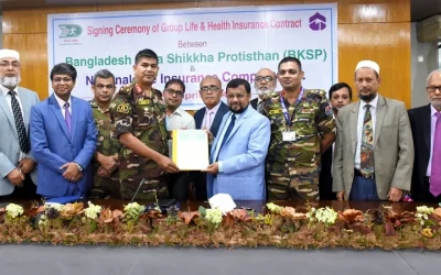 ন্যাশনাল লাইফের স্বাস্থ্য বীমার আওতায় বিকেএসপির খেলোয়াড়রা