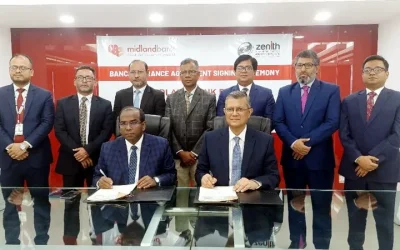 জেনিথ ইসলামী লাইফ ও মিডল্যান্ড ব্যাংকের মধ্যে ব্যাংকাস্যুরেন্স চুক্তি স্বাক্ষর