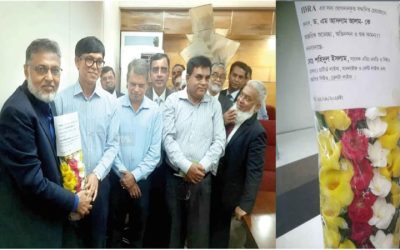 আইডিআরএ’র চেয়ারম্যানকে শুভেচ্ছা জানালেন বীমা নির্বাহী শহিদুল ইসলাম