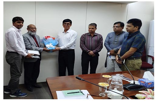 আইডিআরএ’র চেয়ারম্যানকে বিআইপিডির ফুলেল শুভেচ্ছা