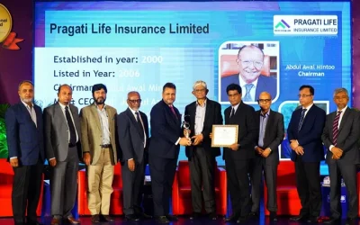 করপোরেট সুশাসনের জন্য আইসিএসবি ন্যাশনাল অ্যাওয়ার্ড পেয়েছে প্রগতি লাইফ ইন্স্যুরেন্স