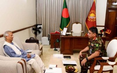 প্রধান উপদেষ্টার সঙ্গে সেনাপ্রধানের সাক্ষাৎ