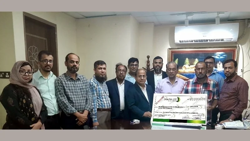 যমুনা লাইফ ইন্স্যুরেন্সের সাড়ে ১৪ লাখ টাকার বীমা দাবি পরিশোধ