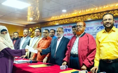 ময়মনসিংহে পপুলার লাইফের উন্নয়ন সভা ও বীমা দাবির চেক হস্তান্তর