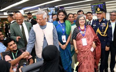 হযরত শাহজালাল আন্তর্জাতিক বিমানবন্দরে প্রবাসী লাউঞ্জ উদ্বোধন করলেন প্রধান উপদেষ্টা