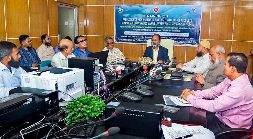 সামুদ্রিক মাছ ব্যবহার করে সুরিমি ভিত্তিক পণ্য উৎপাদনে প্রশিক্ষণ কর্মশালা অনুষ্ঠিত