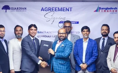 বীমা সুবিধা প্রদানে গার্ডিয়ান লাইফ ও বাংলাদেশ ফাইন্যান্সের চুক্তি স্বাক্ষর