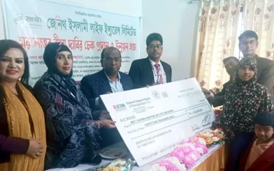 জামালপুরে জেনিথ ইসলামী লাইফের ৪৫ হাজার টাকার মৃত্যুদাবীর চেক হস্তান্তর