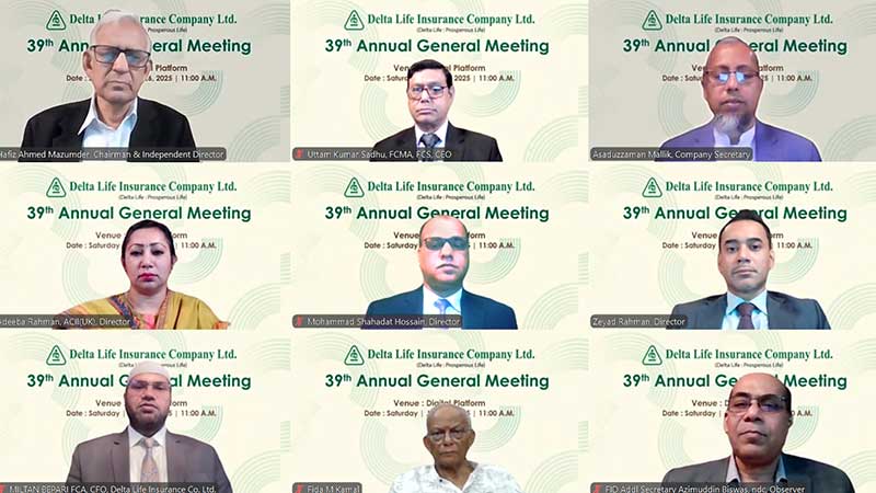 ডেল্টা লাইফের ৩৯তম বার্ষিক সাধারণ সভা অনুষ্ঠিত
