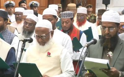 জামায়াত জোটের এমপিরা দুটি শপথ নিয়েছে