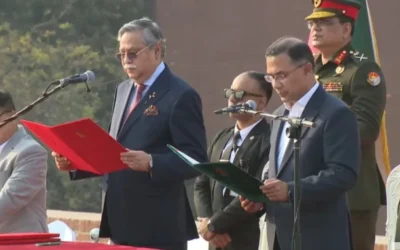 প্রধানমন্ত্রী হিসেবে শপথ নিলেন তারেক রহমান