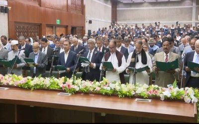 বিএনপির সংসদ সদস্যরা শপথ নিয়েছেন