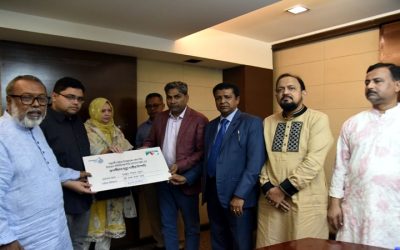 সন্ধানী লাইফের ২ লাখ টাকার মৃত্যুদাবির চেক হস্তান্তর