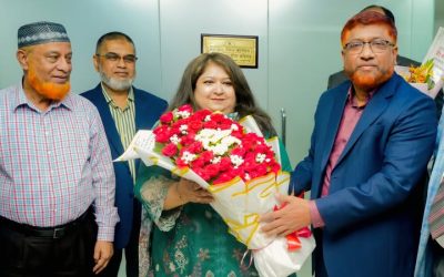 আইডিআরএ’র চেয়ারম্যানকে এনআরবি লাইফের শুভেচ্ছা